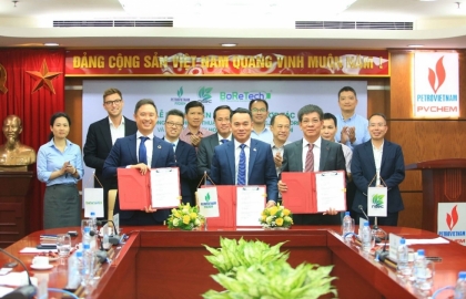 PVChem, BoReTech và NSEC Ký kết thoả thuận hợp tác Cung cấp công nghệ và bao tiêu Sản Phẩm rPET Food-Grade - Tăng Tốc Chuỗi Giá Trị Tái Chế Xanh 